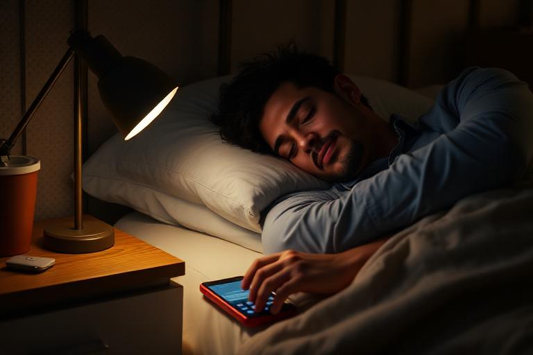 Business owner sleeping while AI handles booking confirmations on phone